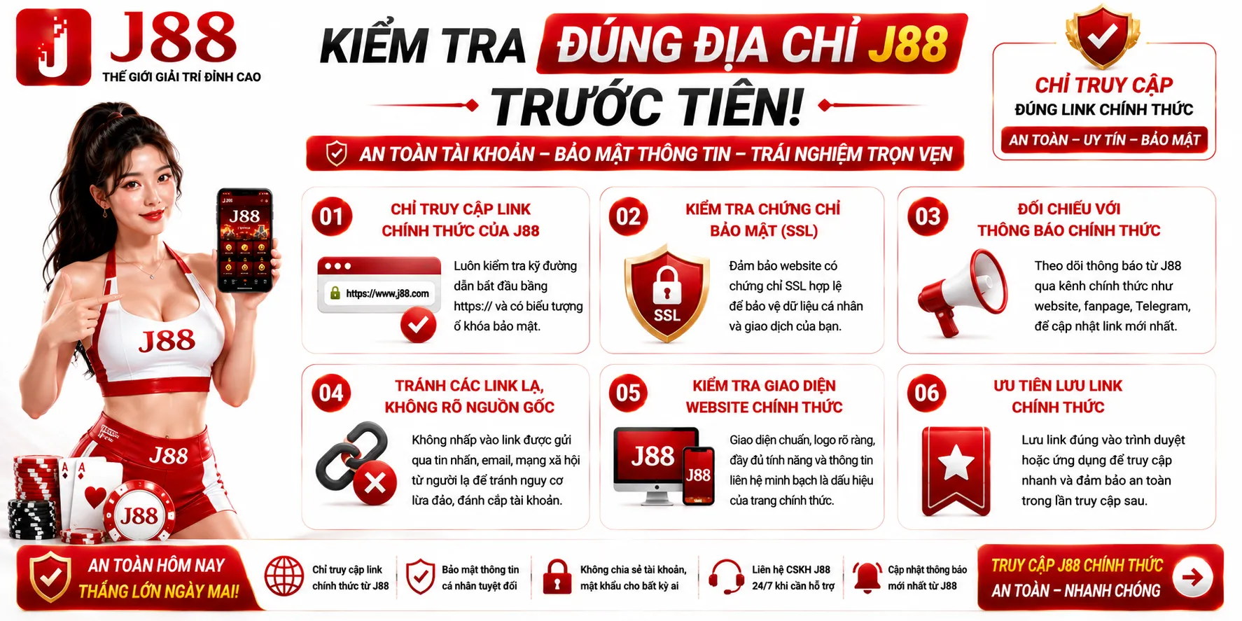 J88 Bị Chặn Hoặc Không Truy Cập Được – Nguyên Nhân Thường Gặp 1 Kiểm tra đúng địa chỉ J88 trước tiên