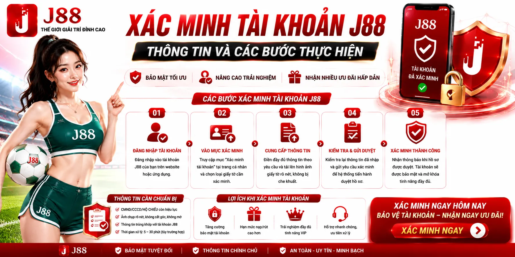 Xác Minh Tài Khoản J88